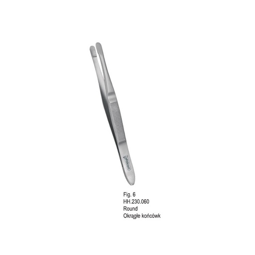 [HH.230.060] Tweezers Falcon round tips 90mm