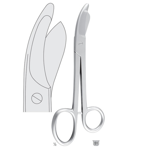 [OB.060.240] Scissors plaster Bruns/Bohler plain 240mm