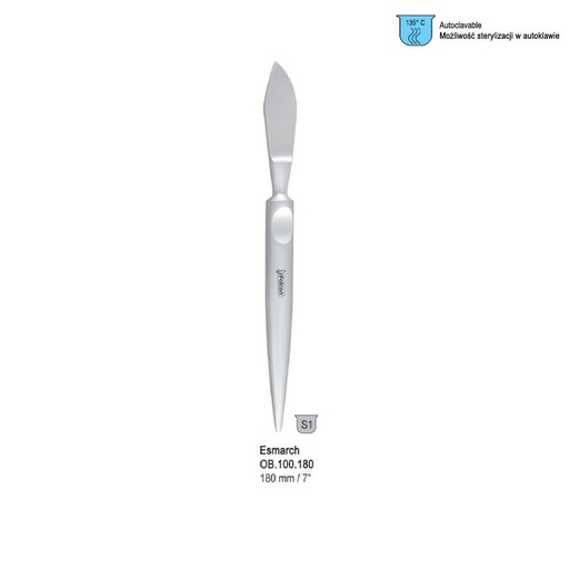 [OB.100.180] Knife plaster Esmarch 180mm