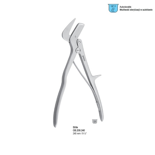 [OB.200.240] Shear plaster Stille one-hand model 240mm