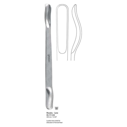 [OS.777.340] Lever luxation Murphy-Lane skid 18/30x340mm 