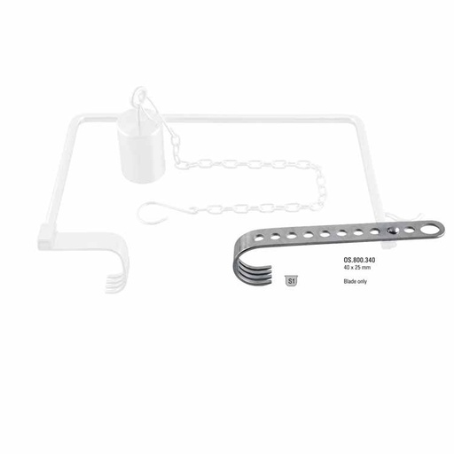 [OS.800.400] Retractor hip self-retaining Charnley initial incision long blade 100mm