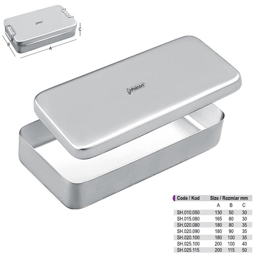 [SH.015.080] Instruments box 165x80x30mm