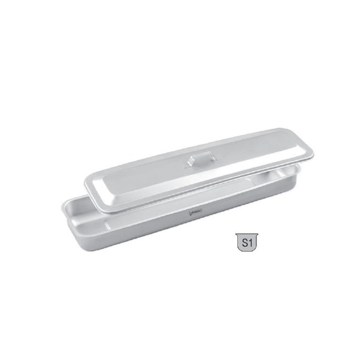 [SH.560.115] Catheter tray with lid 440x115x50mm