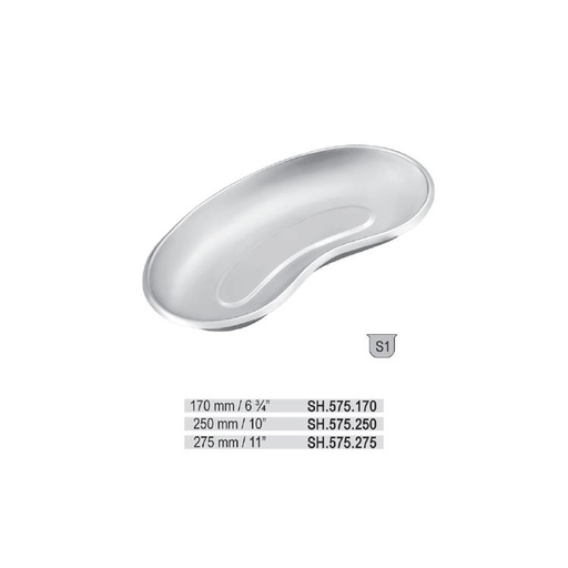[SH.575.250] Tray kidney shallow 250mm
