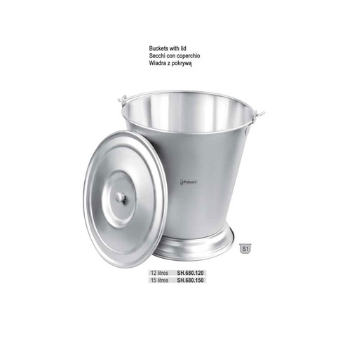 [SH.680.120] Bucket with lid 12 litres
