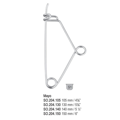 [SO.204.130] Safety pin for instruments Mayo 130mm