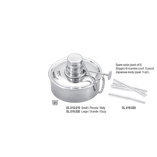 [DL.015.020] Deluxe alcohol lamp large with flame control knob 