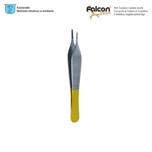 [BD.250.150] Falcon-Grip Forceps tissue Adson 1x2th TC 150mm