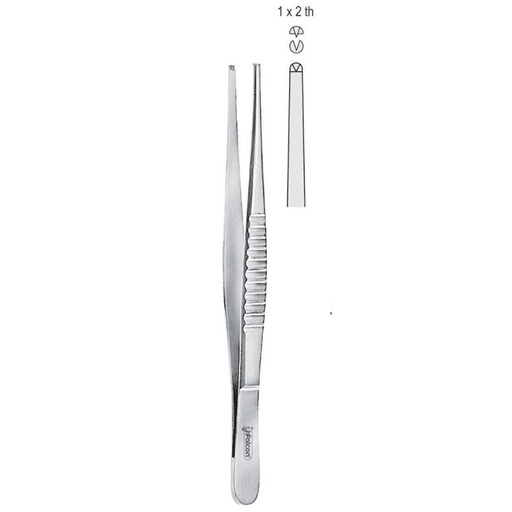 [BD.780.310] Forceps tissue Falcon-Standard (USA-Pattern) 1x2th 310mm