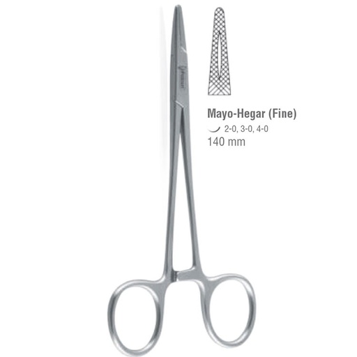 [BN.596.140] Needle holder Mayo-Hegar fine 140mm