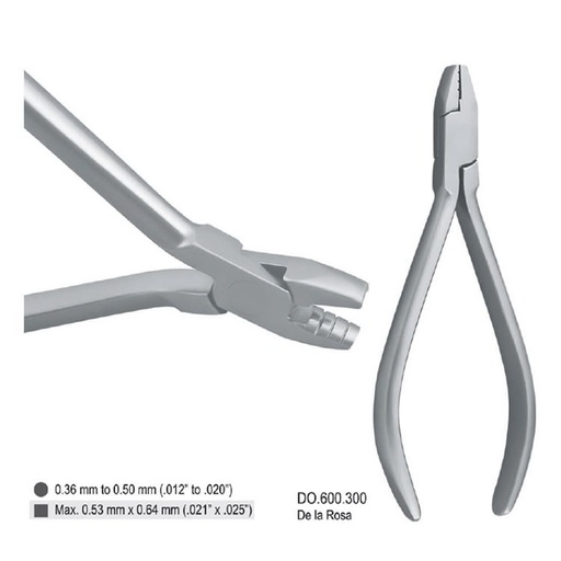 [DO.600.300] Pliers arch contouring De la Rosa grooved