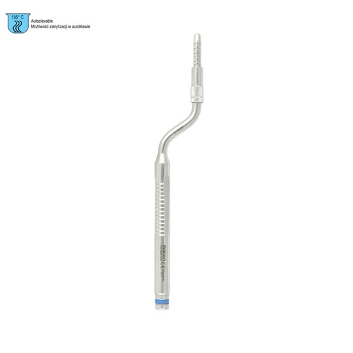 [DS.940.050] Ergo-Form Osteotome Palti tapered with stop convex bayonet 5.0mm (Blue) 