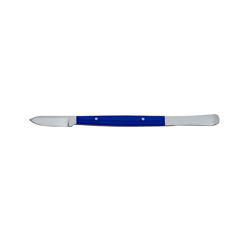 [DL.815.051] Wax knife Fahnenstock small plastic handle 130mm blue
