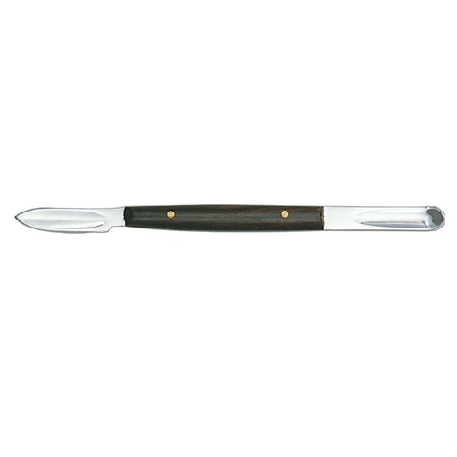 [DL.825.010] Wax knife Lessmann small with wooden handle 130mm