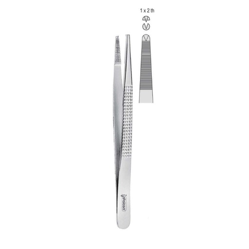 [BD.816.180] Forceps tissue Bonney 1x2th 180mm