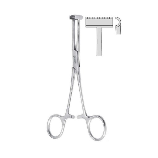 [BG.450.150] Forceps tissue Pratt T-shape 150mm