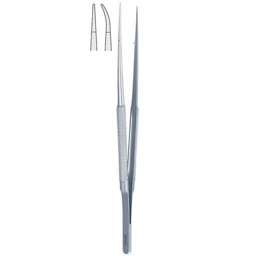 [BM.421.150] Forceps micro round handles cur. 150mm 