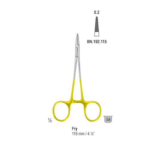 [BN.192.115] Falcon-Grip Needle holder Fry 115mm TC