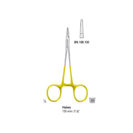 [BN.198.130] Falcon-Grip Needle holder Halsey 130mm TC smooth