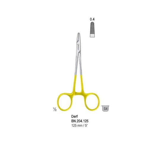 [BN.204.125] Falcon-Grip Needle holder Derf 125mm TC