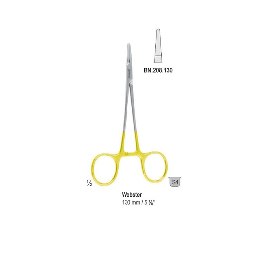 [BN.208.130] Falcon-Grip Needle holder Webster 130mm TC smooth
