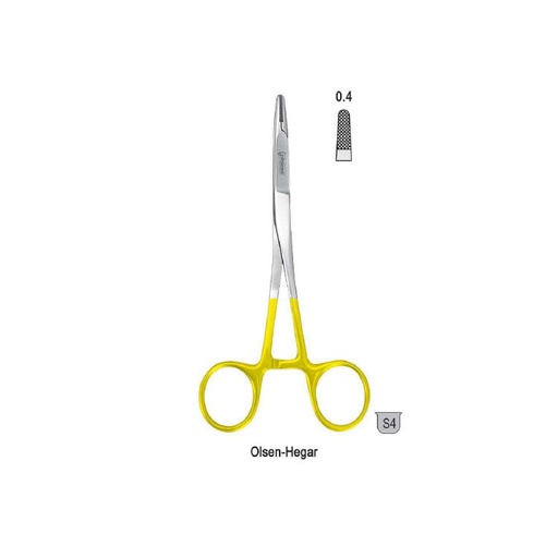 [BN.374.190] Falcon-Grip Needle holder with scissors Olsen-Hegar 190mm TC
