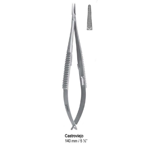 [BN.452.140] Needle holder Castroviejo str. 140mm