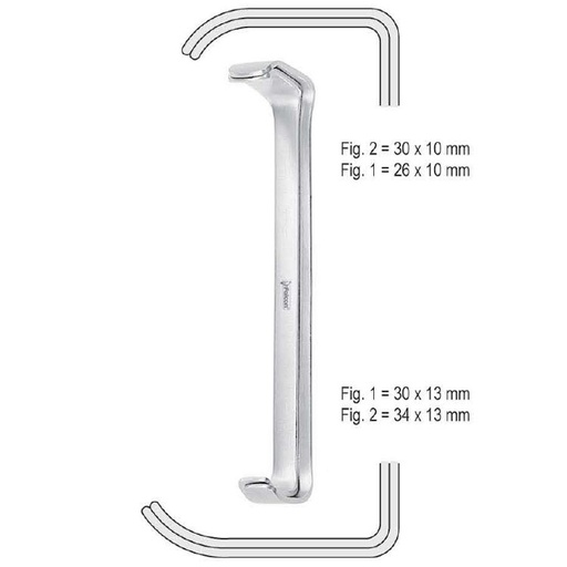 [BQ.250.120] Retractor Farabeuf DE 120mm (Pair)