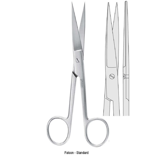 [BS.654.145M] Scissors Falcon-Standard sh/sh straight 145mm