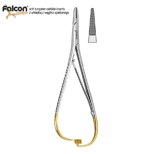 [DO.393.030] Falcon-Grip Ligature forceps Falcon Standard 140mm TC