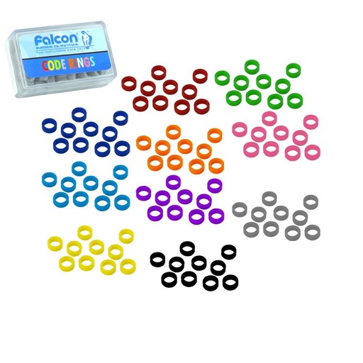 [DZ.081.030] Color code ring silicone large light blue (Pack of 50 pieces)