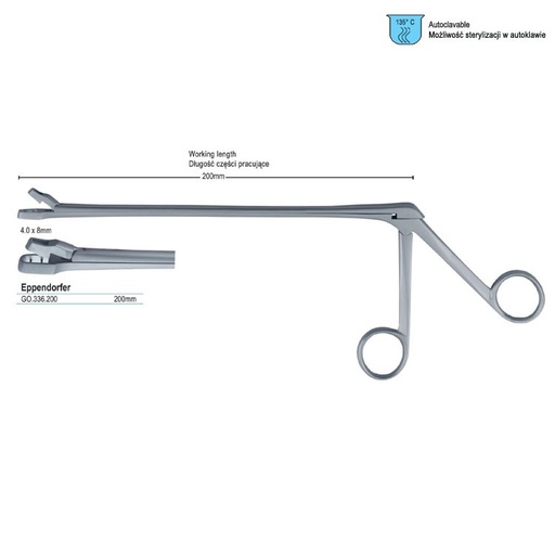 [GO.336.200] Forceps biopsy Eppendorfer 200mm shaft