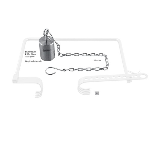 [OS.800.020] Retractor hip self-retaining Charnley initial incision weight and chain only