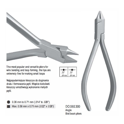 [DO.592.300] Pliers wire bending flat/round Angle