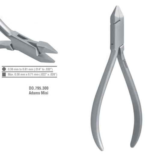 [DO.795.300] Pliers wire bending Adams small flat/flat