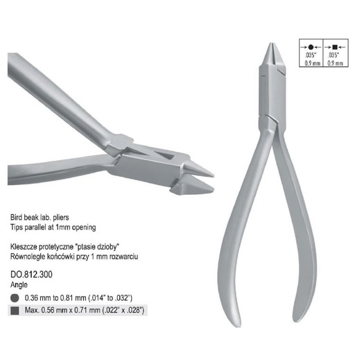 [DO.812.300] Pliers wire bending Angle round/Flat