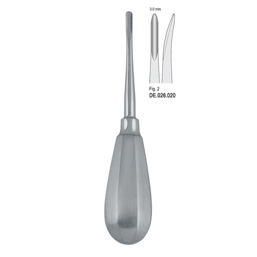 [DE.026.020] Elevator Bein 3mm fig. 2 curved