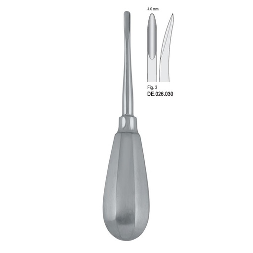[DE.026.030] Elevator Bein 4mm fig. 3 curved