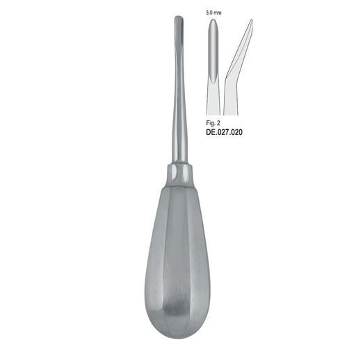 [DE.027.020] Elevator Bein 3mm fig. 2 deep curved