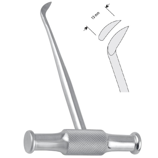 [DE.265.350] Elevator T-handle W.F. Barry left fig. 350
