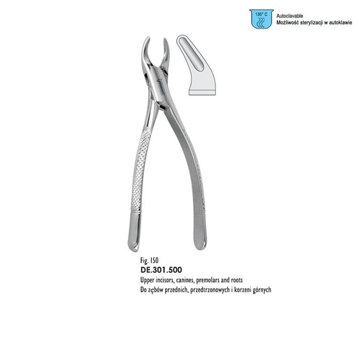 [DE.301.500] Extraction forceps American pattern fig. 150 CRYER
