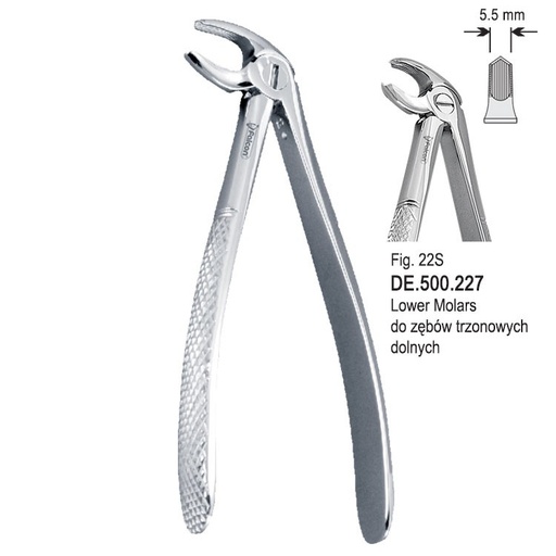 [DE.500.227] Extraction forceps children pattern fig. 22S