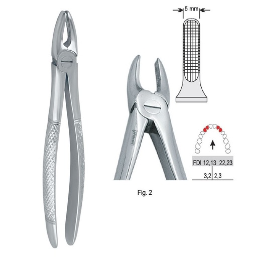 [DE.750.020] Extraction forceps European pattern fig. 2