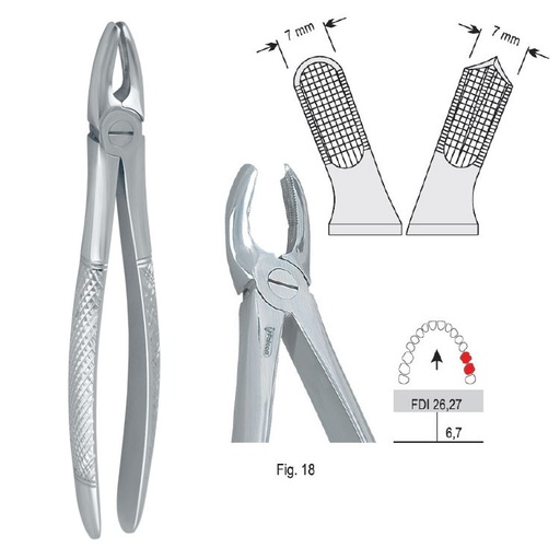 [DE.750.180] Extraction forceps European pattern fig. 18