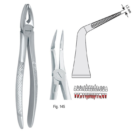 [DE.751.450] Extraction forceps European pattern fig. 145
