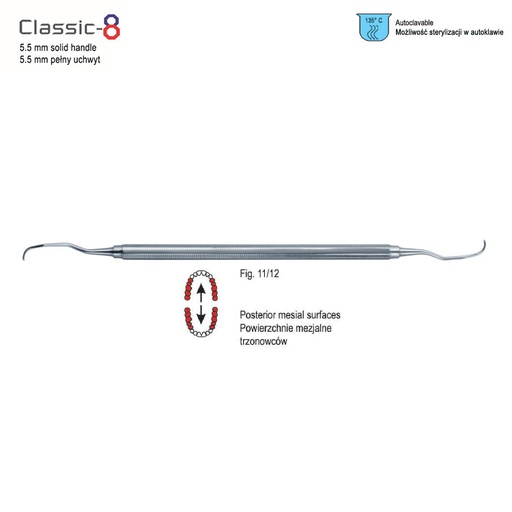 [DP.160.117] Classic-8 Curette Gracey de fig. 11/12