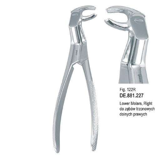 [DE.881.227] Extraction forceps Routurier Pattern fig. 122R