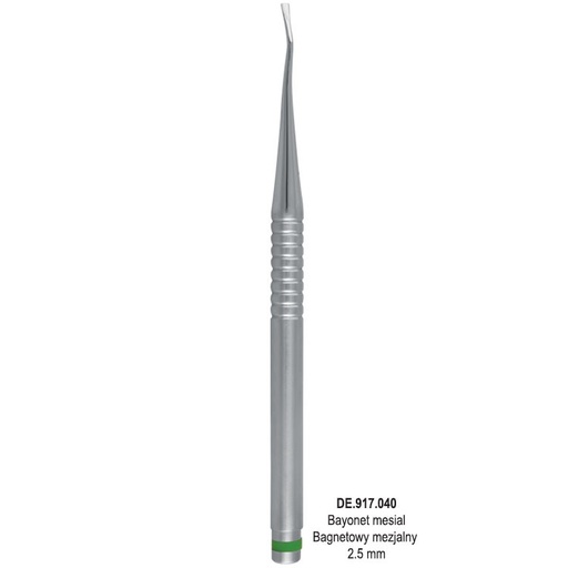 [DE.917.040] Luxating hybrid micro serrated bayonet mesial 2.5mm (Green)