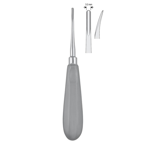 [DE.920.040] Luxation elevator curved 3mm fig. 4